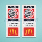 FA Charity Shiled 2004-2006 McDonald's Sleeve Soccer Patch / Badge