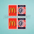 FA Charity Shiled 2007 and 2009 McDonald's Sleeve Soccer Patch / Badge