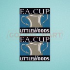 FA Cup 1995-1998 LITTLEWOODS Sleeve Soccer Patch / Badge