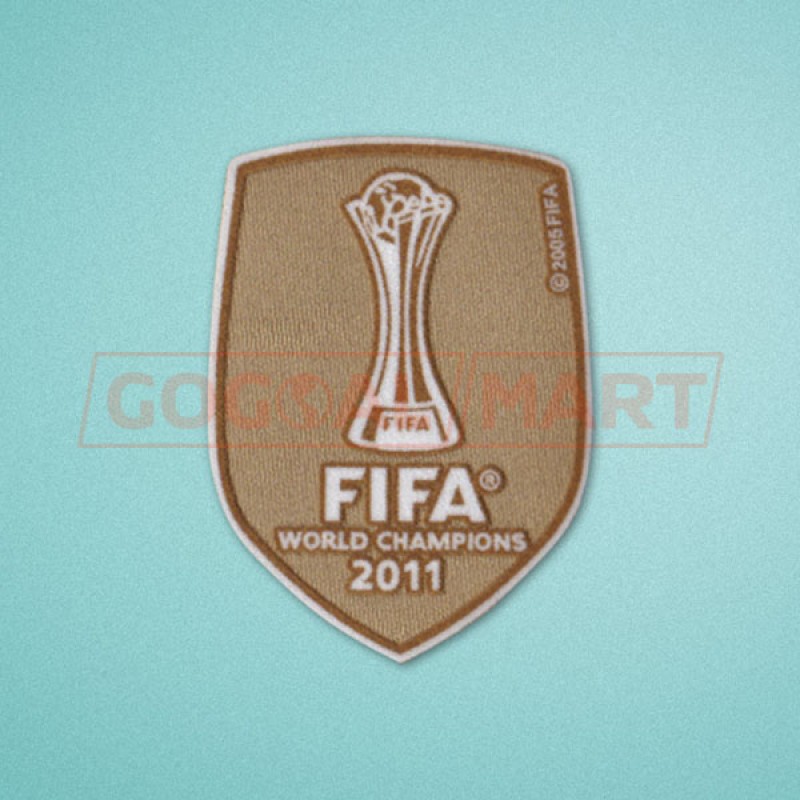 FIFA Club World Cup 2011 Winner Barcelona Home Sleeve Soccer Patch / Badge