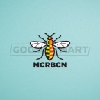Manchester (Man City/Everton) 2017-2018 Bee Emblem Mcrbcn Soccer Patch / Badge