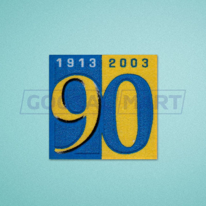 Italian League Parma 90th anniversary 1913-2003 Sleeve Soccer Patch / Badge
