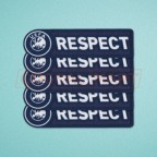 UEFA Respect 2011-2012 Sleeve Soccer Patch / Badge x 5 sets
