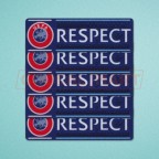 UEFA Respect 2012-2016 Sleeve Soccer Patch / Badge x 5 sets