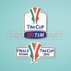 Italy TIM Cup 2012 final Juventus vs Napoli Sleeve Soccer Patch / Badge