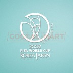FIFA World Cup 2002 Korea Japan White Sleeve Soccer Patch / Badge 