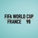 FIFA World Cup 1998 France Black Sleeve Soccer Patch / Badge 