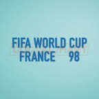 FIFA World Cup 1998 France Blue Sleeve Soccer Patch / Badge 