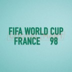 FIFA World Cup 1998 France Green Sleeve Soccer Patch / Badge 