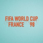 FIFA World Cup 1998 France Orange Sleeve Soccer Patch / Badge 