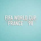 FIFA World Cup 1998 France White Sleeve Soccer Patch / Badge 