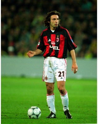 AC Milan 2000-2001 Pirlo #21 Homekit Nameset Printing