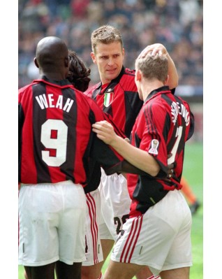 AC Milan 1998-2000 Weah #9 Homekit Nameset Printing