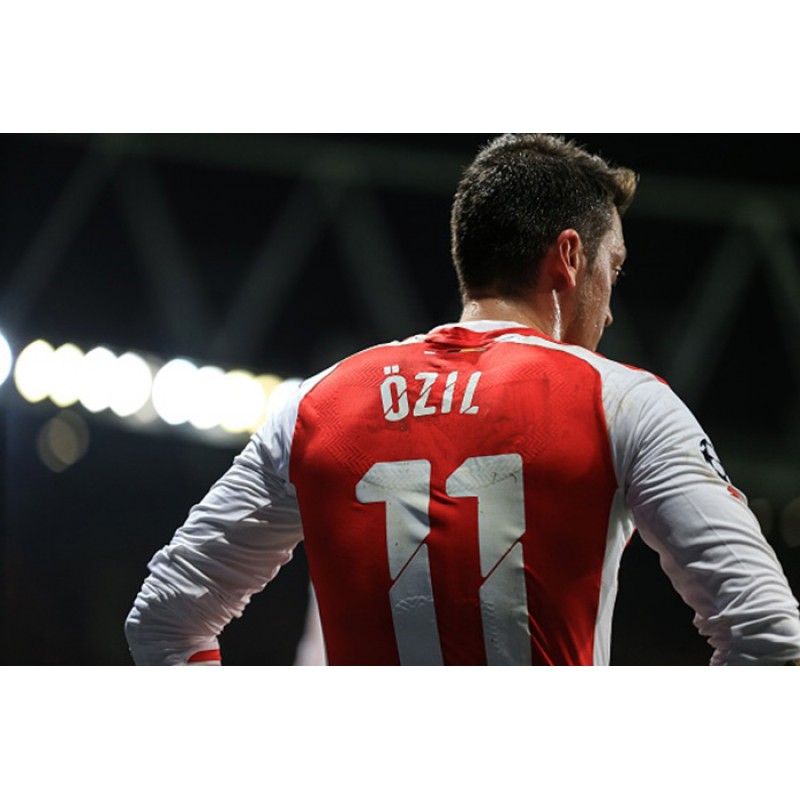 Ozil #11 2014-2015 Arsenal FA Cup Homekit Nameset Printing 
