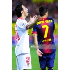 Barcelona 2012-2013 David Villa #7 Homekit Nameset Printing