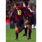 Barcelona 2000-2001 Rivaldo #10 Homekit Nameset Printing