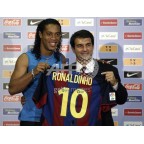 Barcelona 2003-2004 Ronaldinho #10 Homekit Nameset Printing