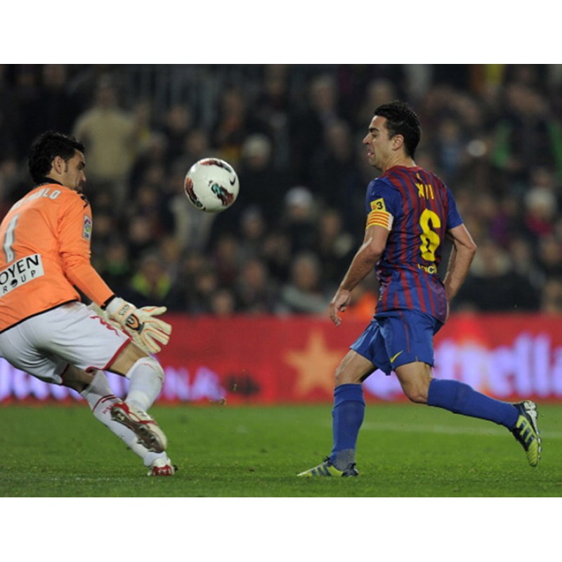 Maillot Domicile FC Barcelone 2011/2012 Xavi #6 Manches Longues Taille XL - Nike