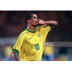 Brazil 1998 Rivaldo #10 World Cup Homekit Nameset Printing