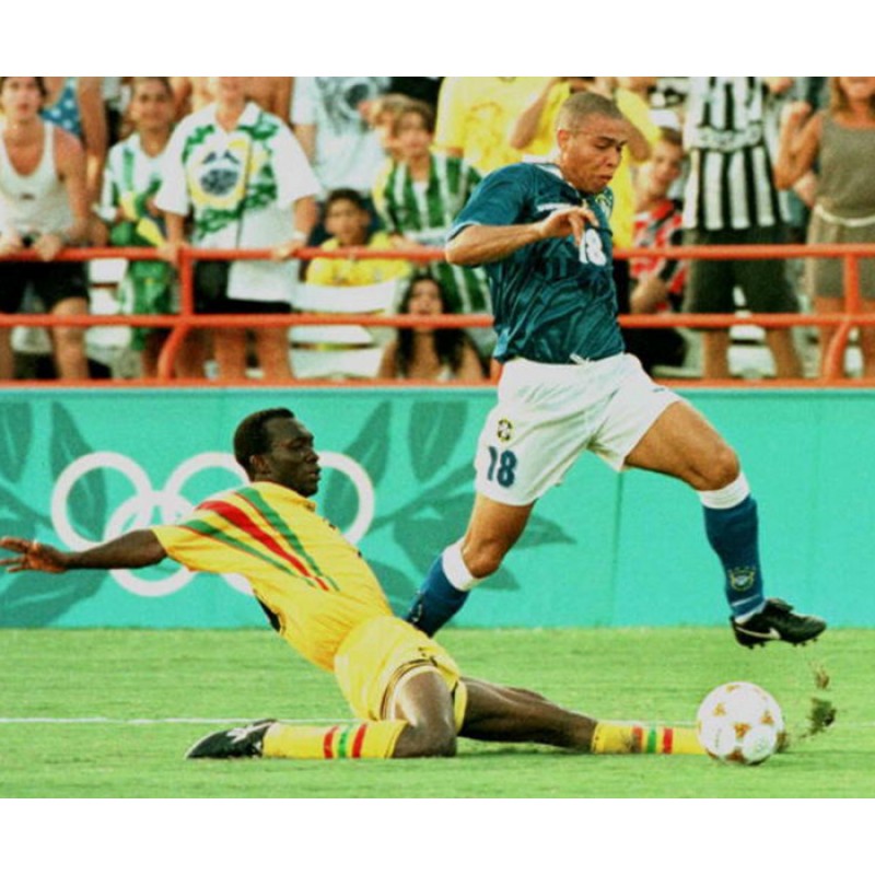 Brazil 1994 Ronaldinho #18 World Cup Awaykit Nameset Printing 
