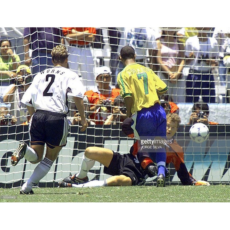 Brazil 1998 Ronaldinho #7 World Cup Homekit Nameset Printing