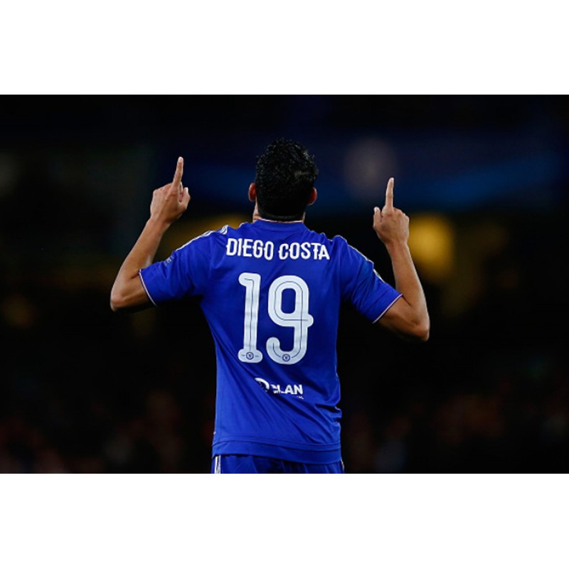 Diego Costa #19 2014-2015 Chelsea UEFA Champions League Homekit Nameset Printing 