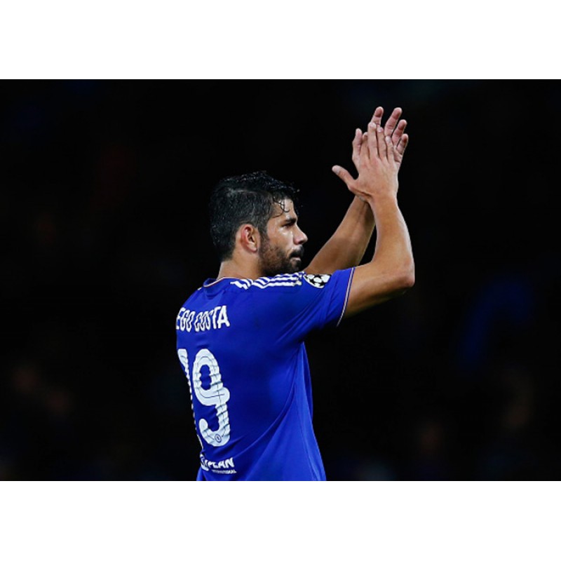 Diego Costa #19 2014-2015 Chelsea UEFA Champions League Homekit Nameset Printing 