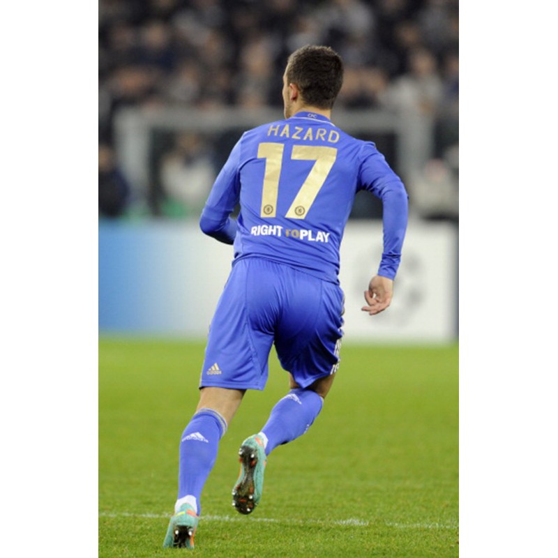 Chelsea 2012-2013 Hazard #17 Champions League Homekit Nameset Printing 
