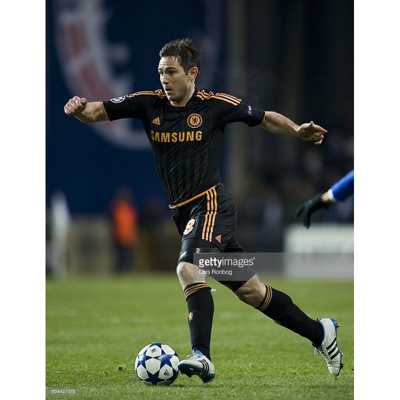 Chelsea 2010-2011 Lampard #8 Champions League Awaykit Nameset 