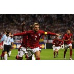 England 2002 Beckham #7 World Cup Awaykit Nameset Printing 