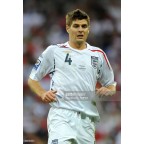 England 2007-2009 Gerrard #4 Homekit Nameset Printing