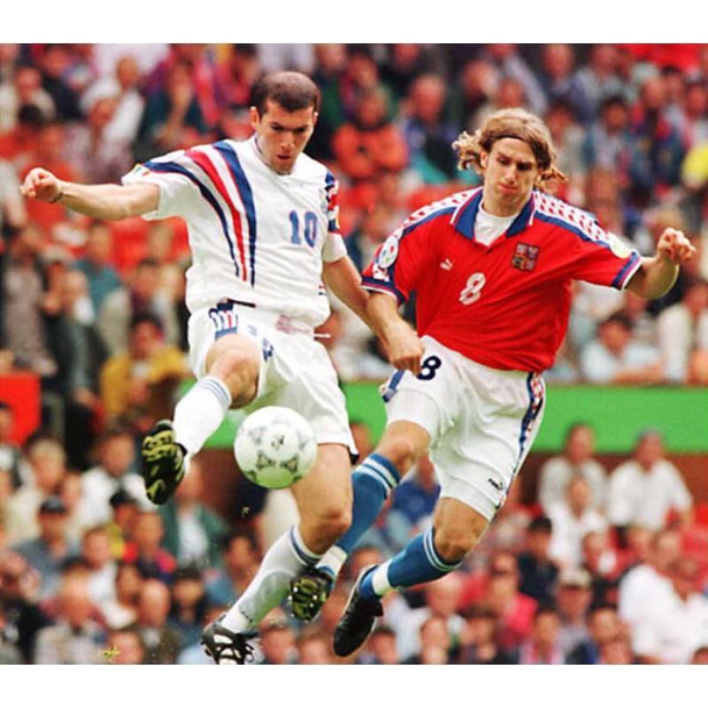 France 1996 Zidane #10 EURO Awaykit Nameset Printing 