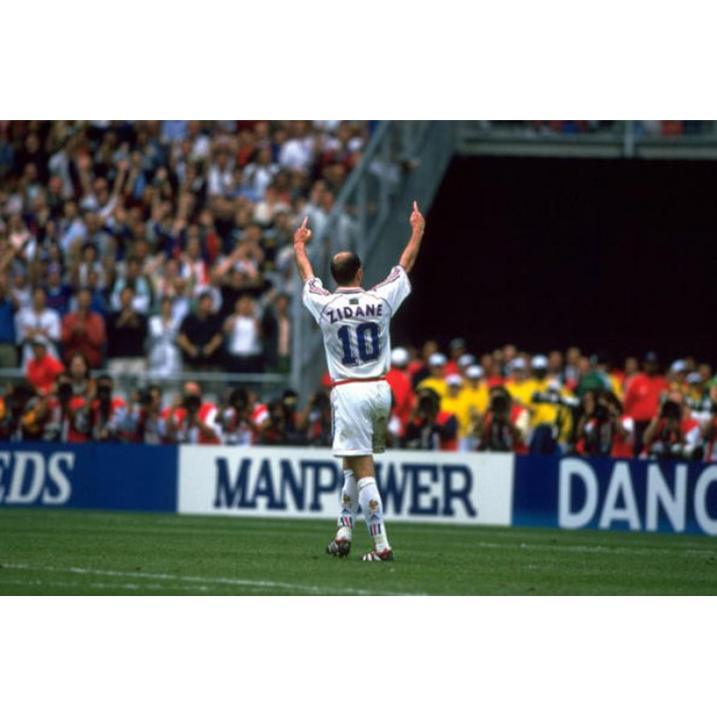 France 1998 Zidane #10 World Cup Awaykit Nameset Printing 