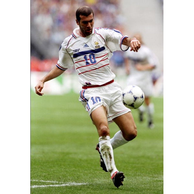 France 1998 Zidane #10 World Cup Awaykit Nameset Printing 