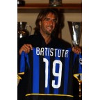 Inter Milan 2002-2004 Batistuta #19 Homekit Nameset Printing
