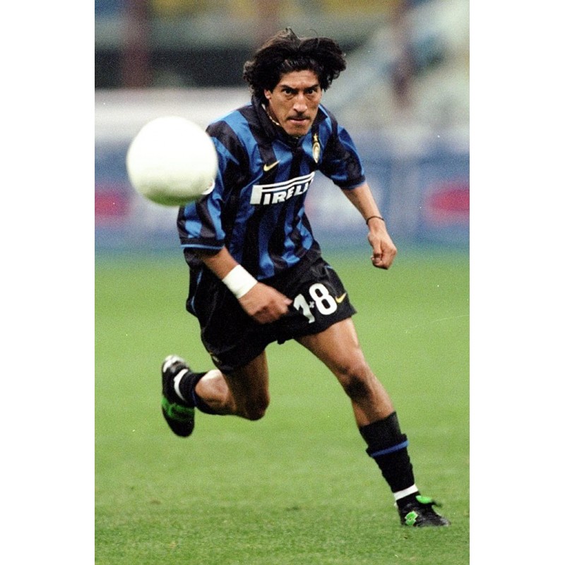 Zanetti #4 1999-2000 Inter Milan Awaykit Nameset Printing 