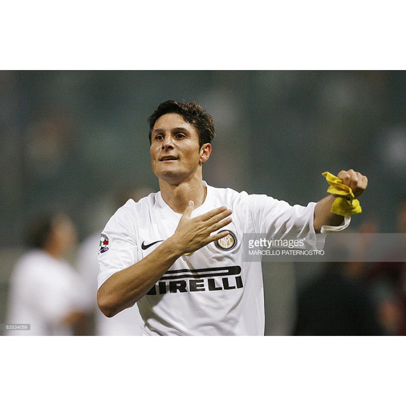 Inter Milan 2008-2009 J.Zanetti #4 Awaykit Nameset Printing