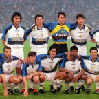 Inter Milan 1996-1997 J.Zanetti #4 Awaykit Nameset Printing