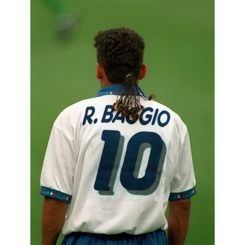 R.Baggio #10 Italy World Cup 1994 Home Football Nameset for shirt 