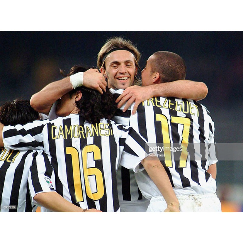 Trezeguet #17 2003-2004 Juventus Homekit Nameset Printing 
