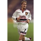 Manchester United 1998-1999 Beckham #7 Champions League Awaykit Nameset Printing 