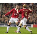 Manchester United 2006-2007 Scholes #18 Champions League Homekit Nameset Printing 