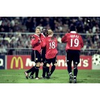Manchester United 1999-2002 Scholes #18 Champions League Homekit Nameset Printing 