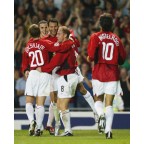 Manchester United 2002-2004 Solskjaer #20 Champions League Homekit Nameset Printing 