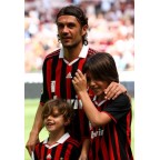 Italian League AC Milan Maldini 3 solo per te Football Shirt Sleeve Soccer Patch / Badge