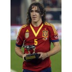 Spain 2012 Puyol #5 EURO Homekit Nameset Printing